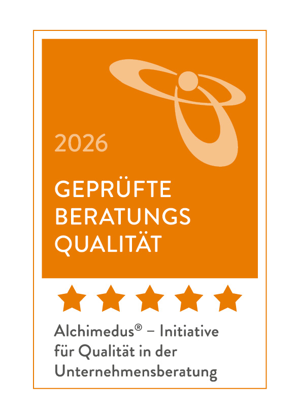 Geprüfte Beratungsqualität 2026 - Alchimedus Initiative für Qualität in der Unternehmensberatung
